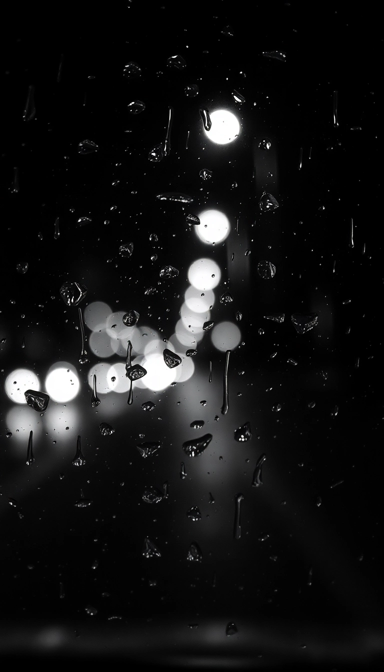 iPhone AI Night Car Rain Appealing Wallpaper